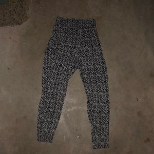 Chevron Patterned Loose Pants